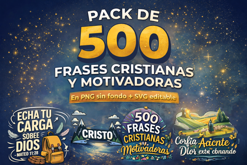 Pack de Frases Cristianas y Motivadoras imagen del pack