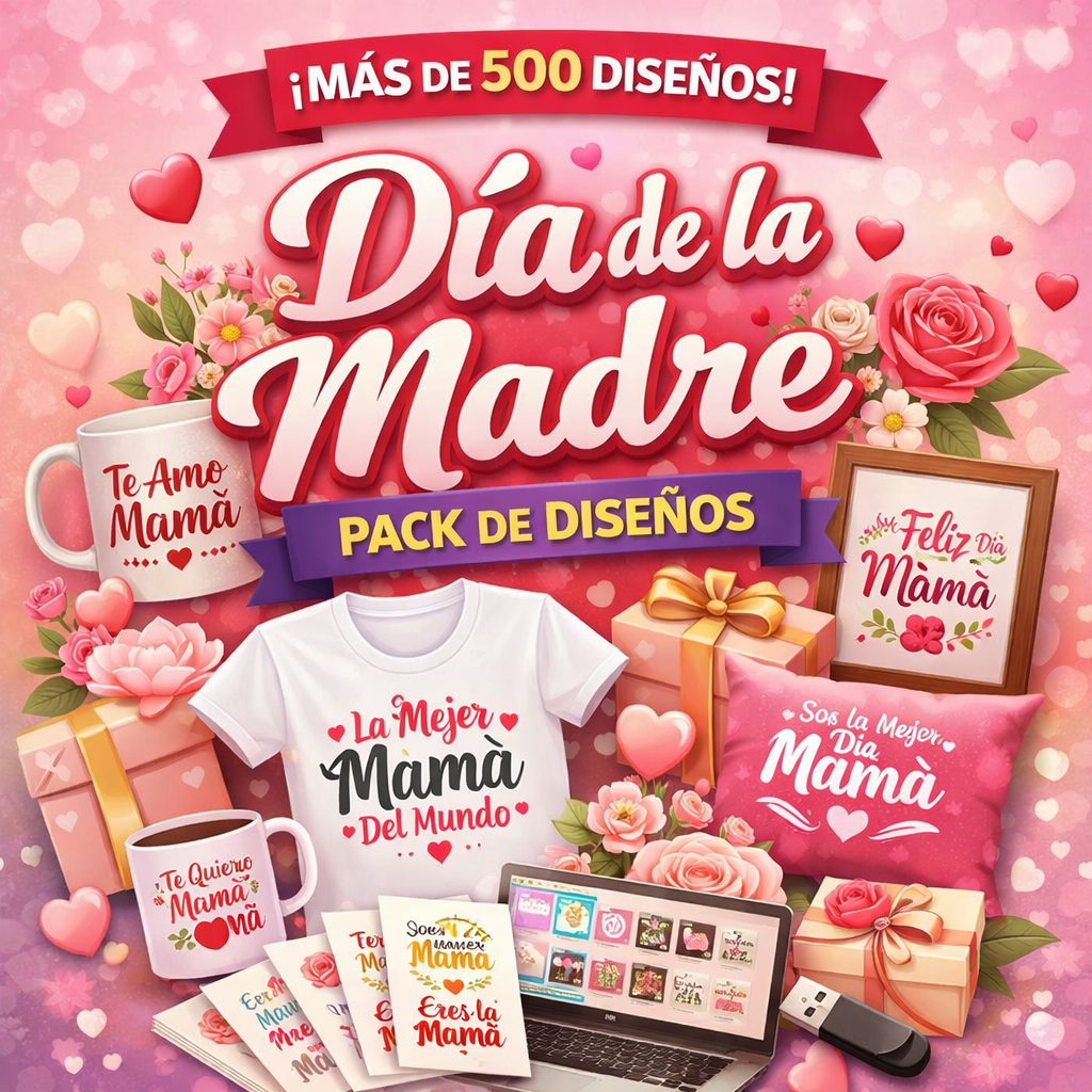 Pack Día de la Madre - Más de 500 Diseños